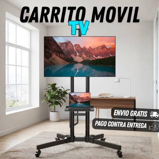 Carrito de TV móvil para 32-65 pulgadas